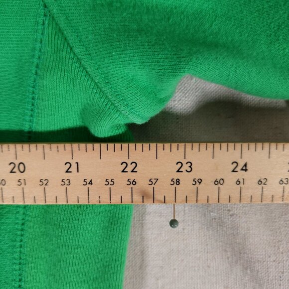 Champion Reverse Weave Oversized Green Neon Logo Hoodie Mens Medium Adult - Picture 4 of 16